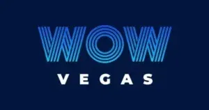 WOW Vegas - Logo with blue and white design.