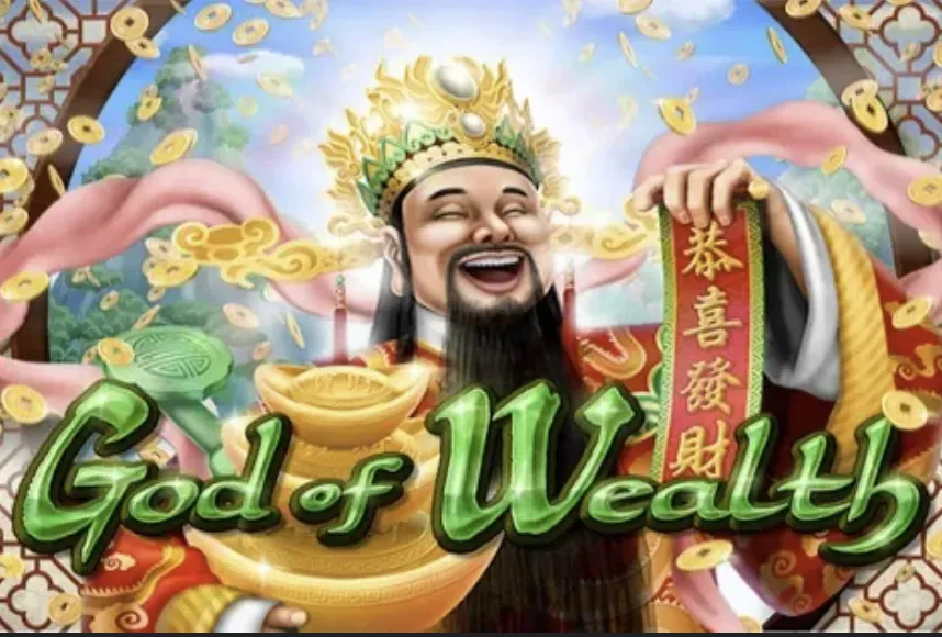 God of Health - Portrait with gold coins and joy.