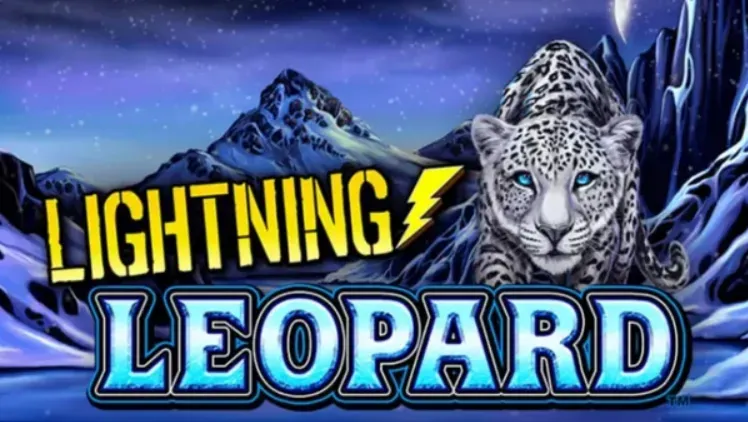 Lightning Leopard - Product photo with snowy background.