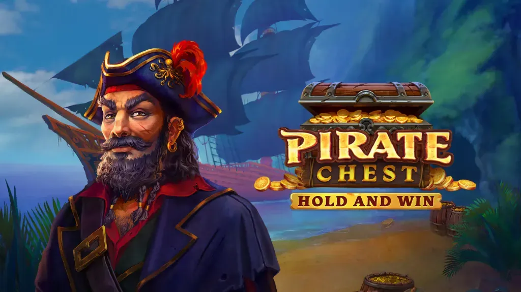 Pirate Chest - Product photo with pirate character.